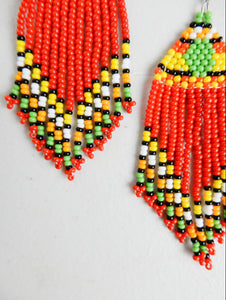 Dangle Beaded Earrings - Afrix Style