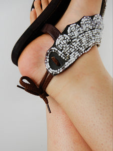 White Leather Sandals