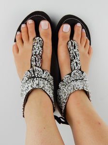 White Leather Sandals