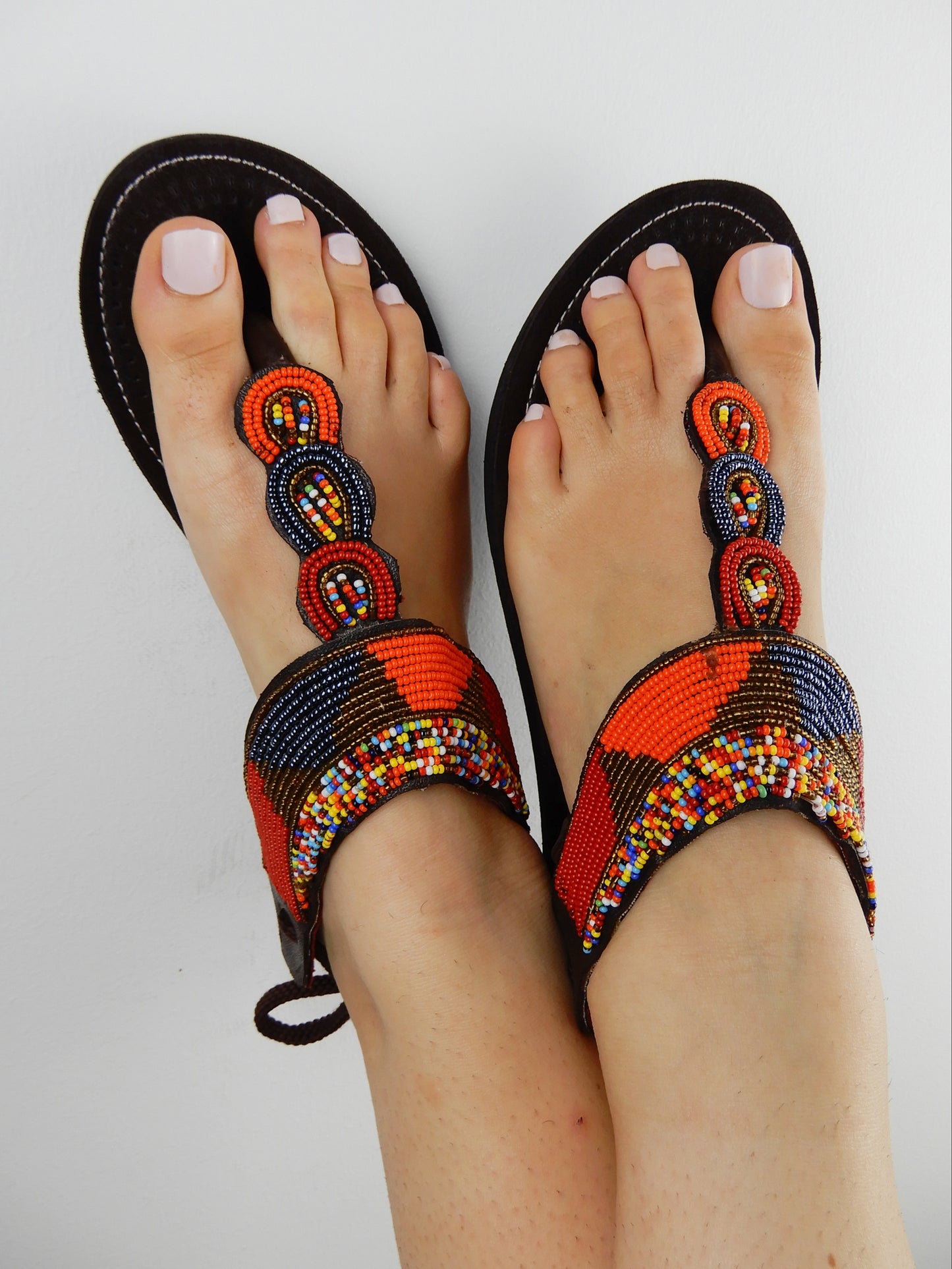 Metallic Tie-Up Sandals