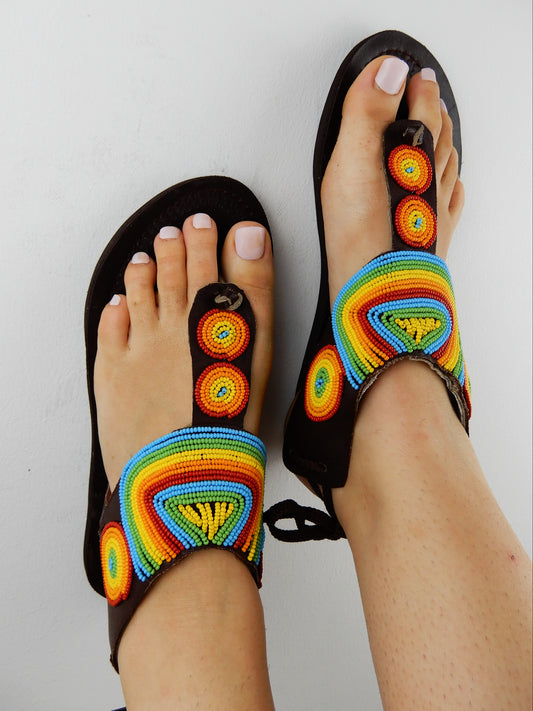 Pastel Tie Up Sandals