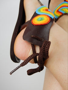 Pastel Tie Up Sandals