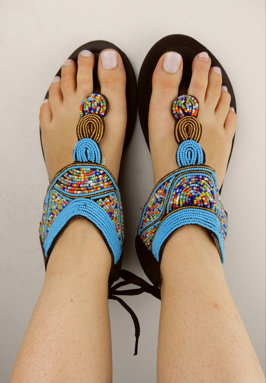 Blue Gem Sandals