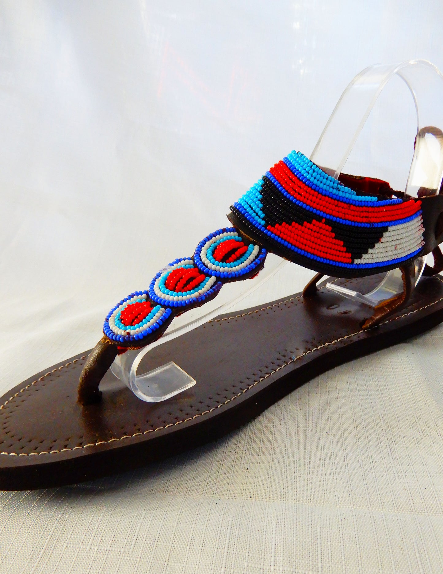 Blue Aztec Sandals
