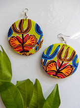 Load image into Gallery viewer, Wax Print Fabric Earrings - Afrix Style
