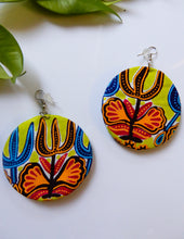 Load image into Gallery viewer, Wax Print Fabric Earrings - Afrix Style

