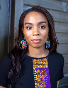Africa Map Earrings