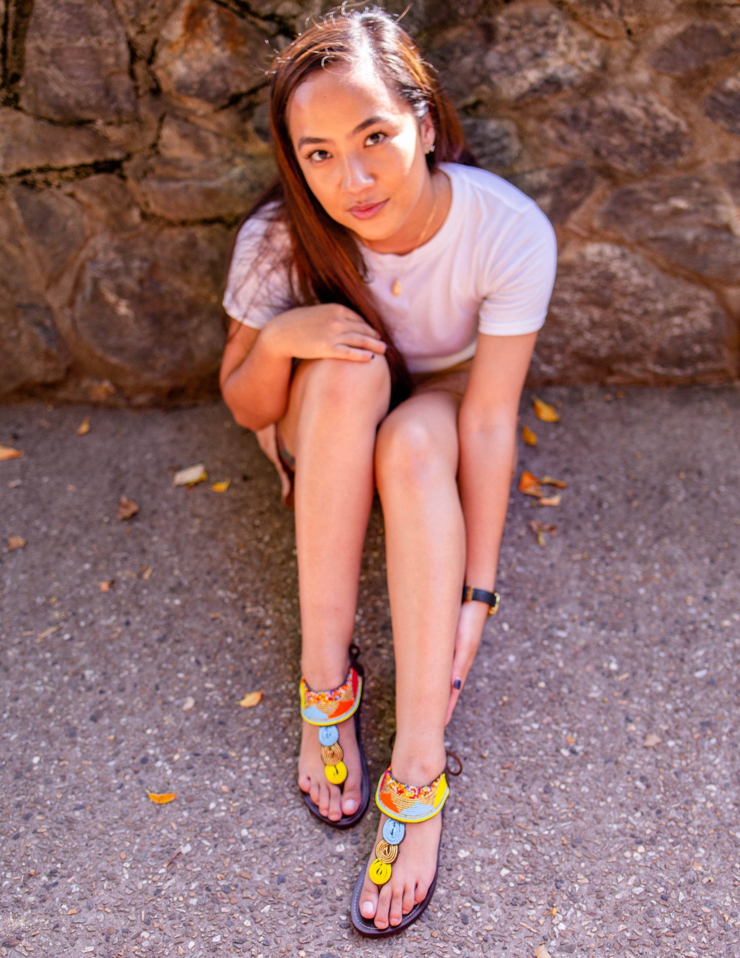 Afrix Style 37 (Size 6) Fluro Afrix Sandal