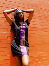Load image into Gallery viewer, Afrix Style Dress Medium Purple african fabric Dress | Afrix Style
