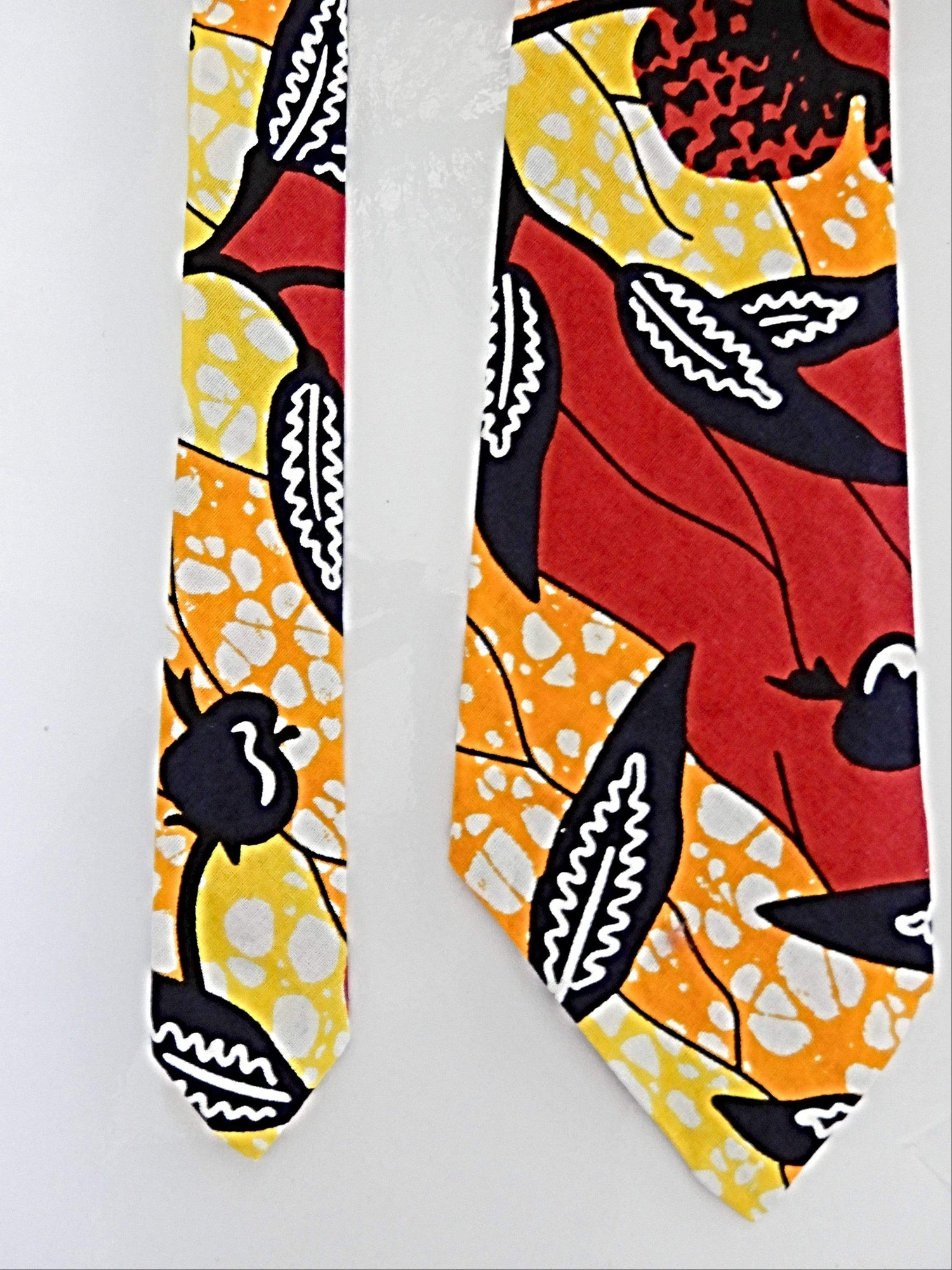 Afrix Style Floral Tie and Bow Tie