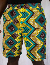Load image into Gallery viewer, Afrix Style Mens African Fabric Shorts
