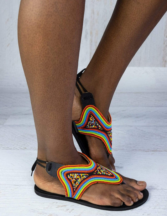 Afrix Style Rainbow Sandals