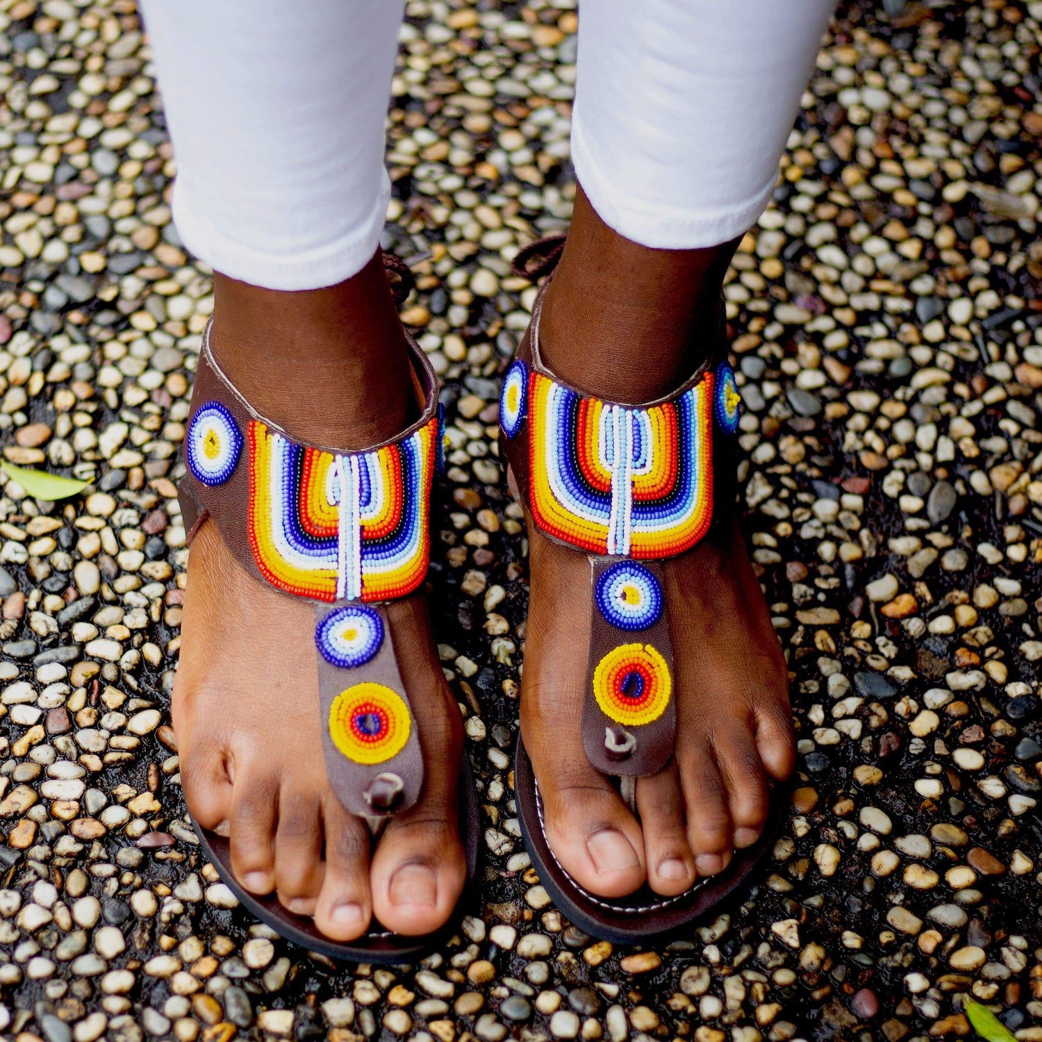 Afrix Style Sandals Rainbow Coloured Sandals
