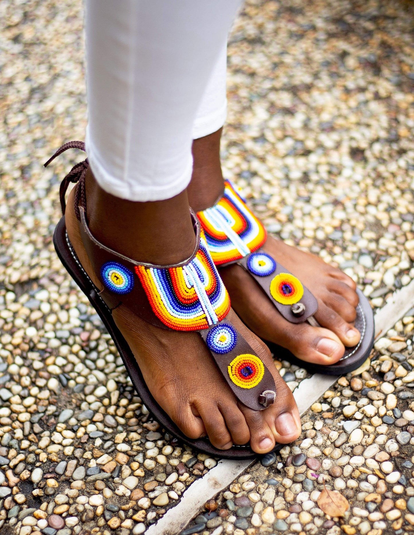 Afrix Style Sandals Rainbow Coloured Sandals