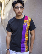 Load image into Gallery viewer, Afrix Style Shirt Purple African Fabric Shirt
