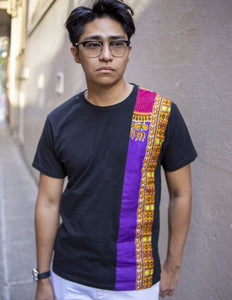 Afrix Style Shirt Purple African Fabric Shirt