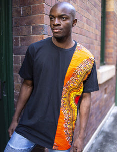 Afrix Style Shirt Wax Print T-Shirt