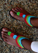 Load image into Gallery viewer, Afrix Style Shoes 40 (Size 9) Tropical African Sandals

