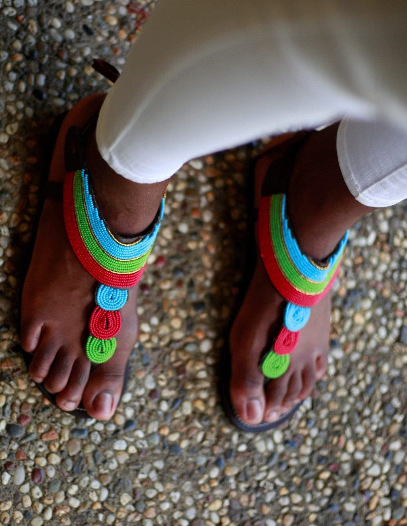 Afrix Style Shoes 40 (Size 9) Tropical African Sandals
