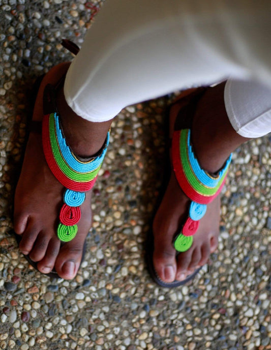 Afrix Style Shoes 40 (Size 9) Tropical African Sandals