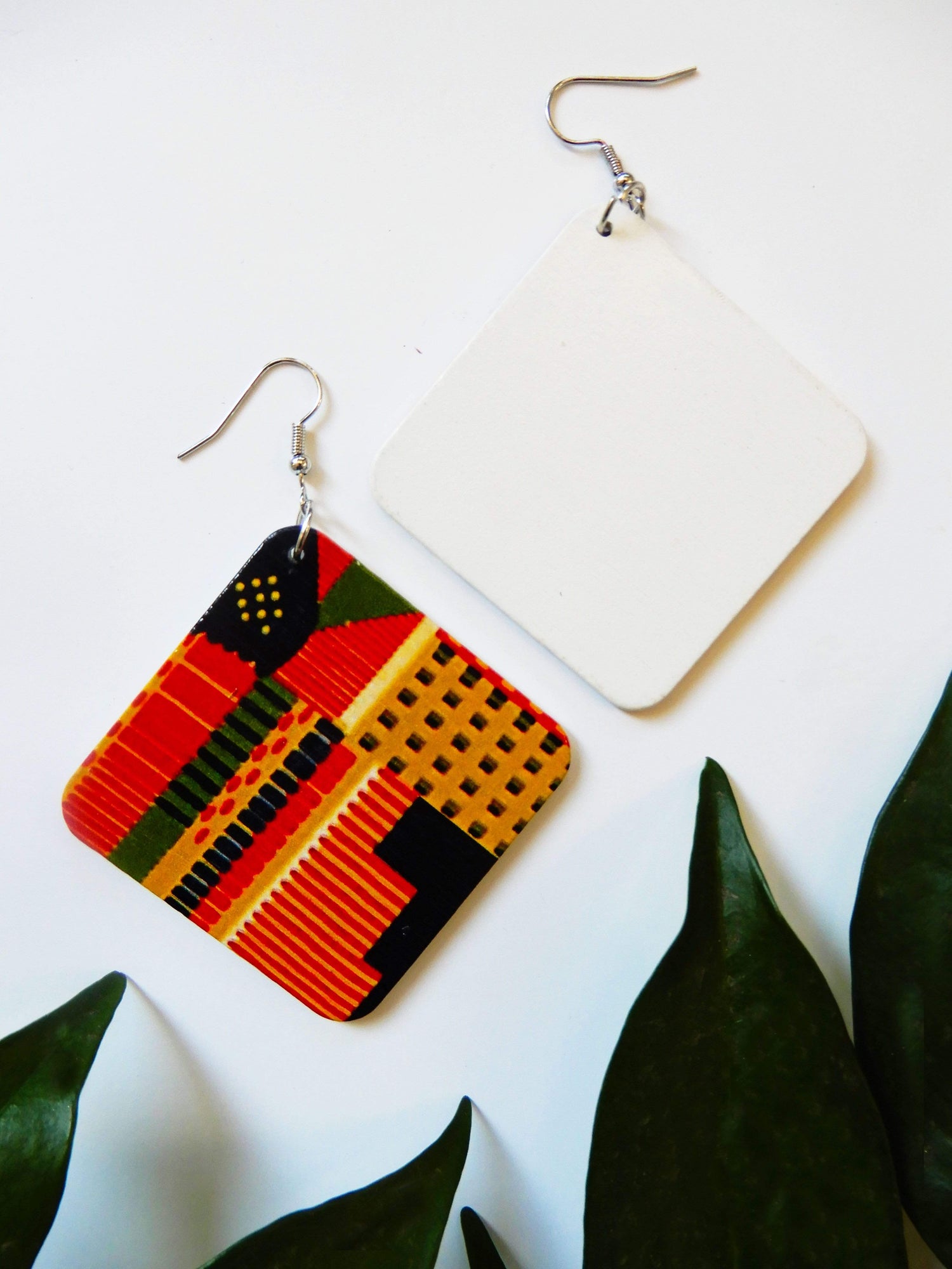 Afrix Style Square African Earrings