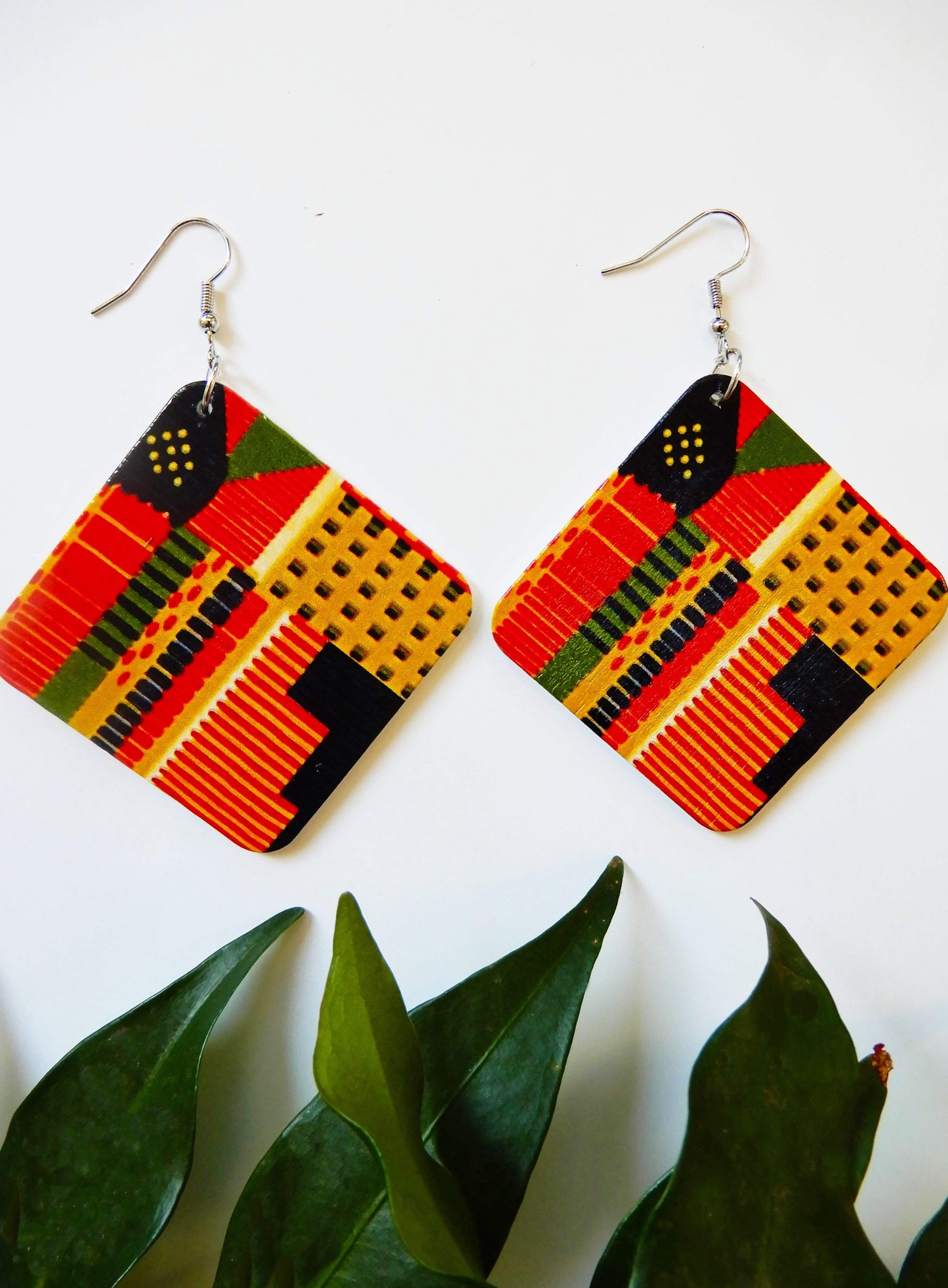 Afrix Style Square African Earrings