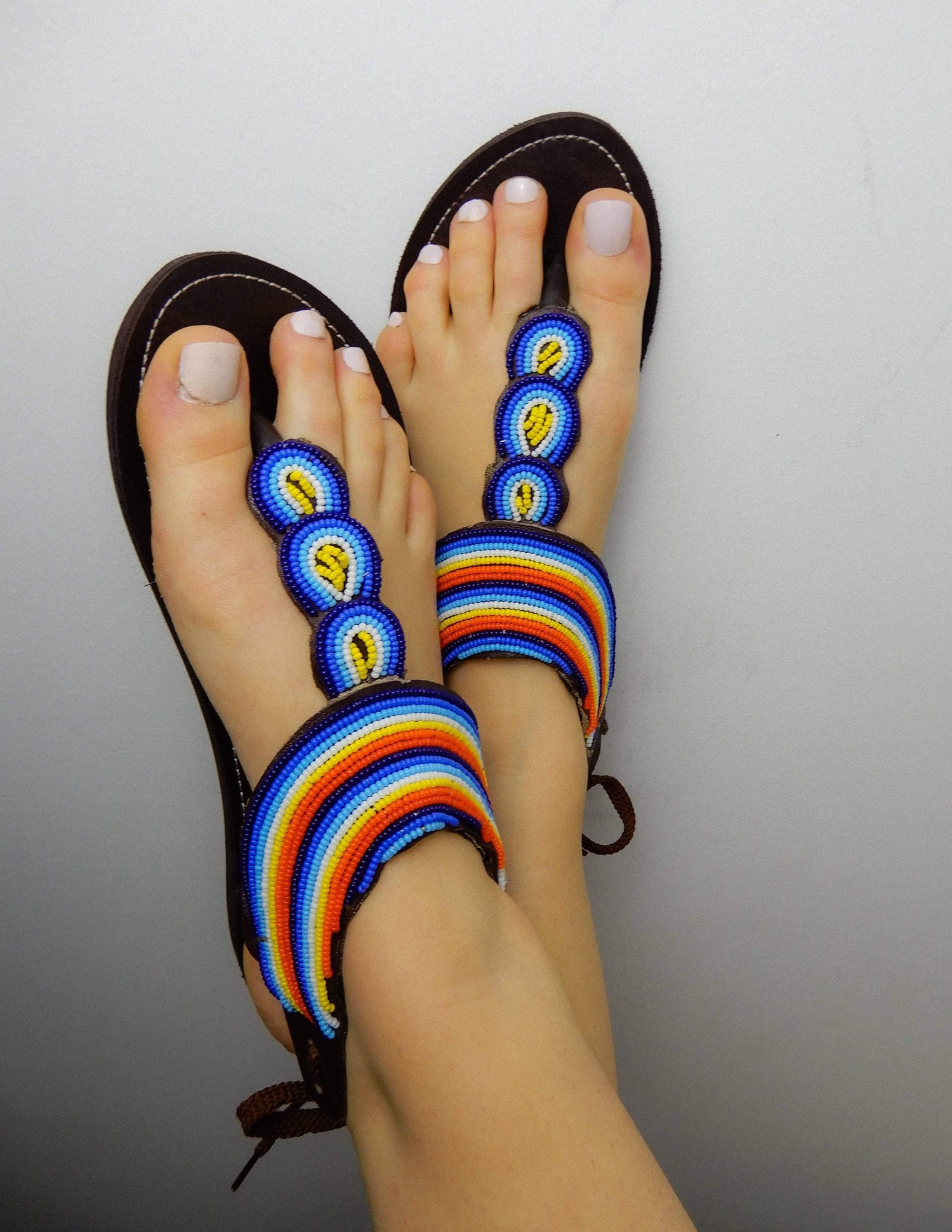 Afrix Style Womens Leather Sandals