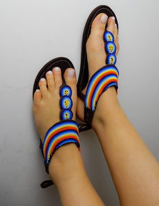 Afrix Style Womens Leather Sandals