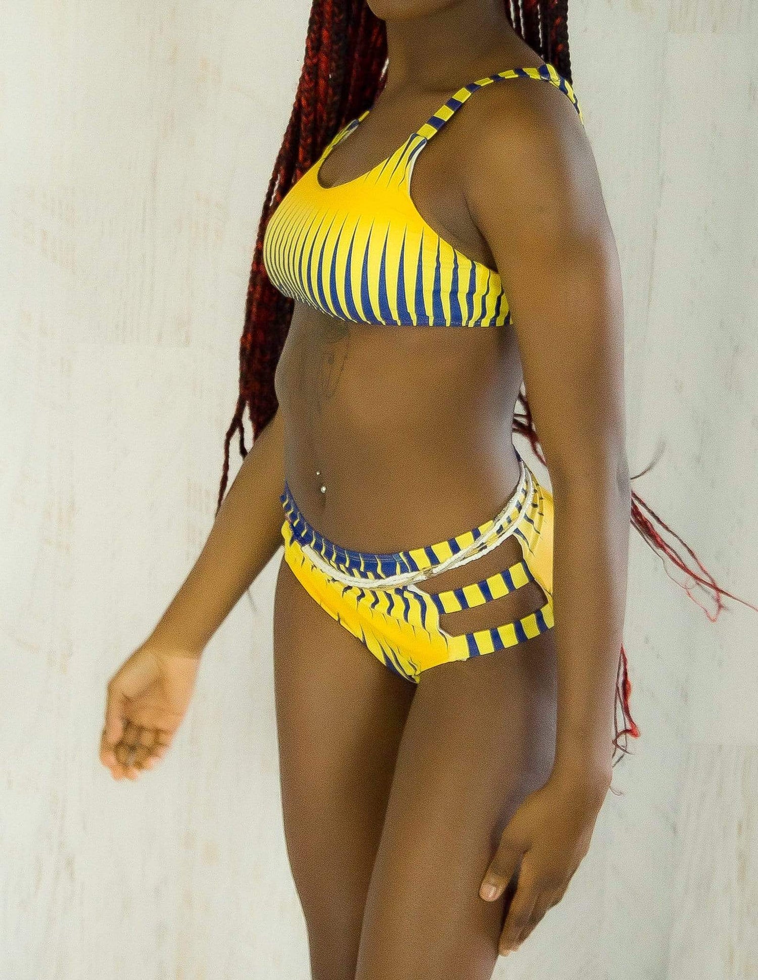 Afrix Style Zebra Stripes Bikini
